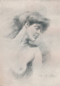 Weibliche Studie, um 1895 von Robert Fowler