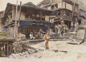 Eine Straße in Ikao, Japan I, 1890