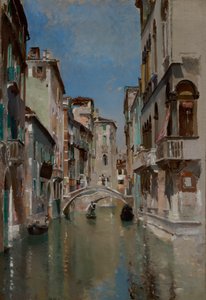 Kanal in Venedig, San Trovaso Viertel von Robert Frederick Blum