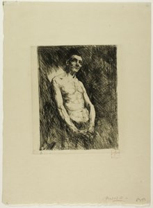 Halbnackte Figur eines Mannes von Robert Frederick Blum