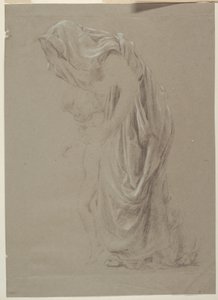 Studie für eine stehende Frau mit Kind, „Weinfest“, Mendelssohn Glee Club, New York, NY von Robert Frederick Blum