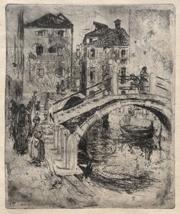 Venezianischer Kanal und Brücken
