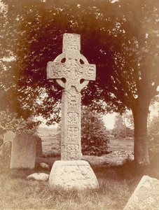 Das südliche Hochkreuz in Castledermot, Co. Kildare, Irland