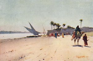 Ein Nil-Dorf, ca. 1880, 1904 von Robert George Talbot Kelly