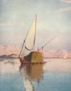 Ein Tibbin-Boot auf dem Nil von Robert George Talbot Kelly