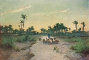 Im Land Goshen - Abend, ca. 1880, 1904 von Robert George Talbot Kelly