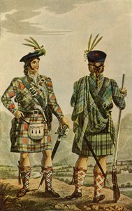 Highland Chiefs in den Stewart- und Gordon-Tartans, 1831 von Robert Havell
