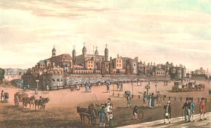 Der Tower von London, um 1821 von Robert Havell