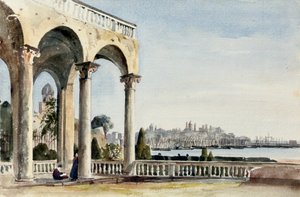 Die Villa Doria in Genua, 1829 von Robert Henry Cheney