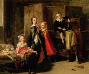 Ankleiden für die Charade: Die Kinder von Patrick Allan Fraser, 1886