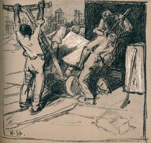 Steinbrucharbeiter, um 1900-1902