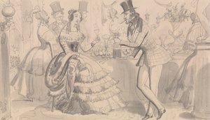 Öffentliche Erfrischung in der High Society von Robert Isaac Cruikshank