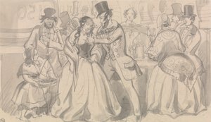 Öffentliche Erfrischung in niedriger Gesellschaft von Robert Isaac Cruikshank