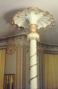 Detail einer Säule im Nord-Zimmer (Detail) von Robert Jones