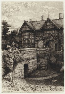 Speke Hall (Radierung) von Robert Kent (after) Thomas