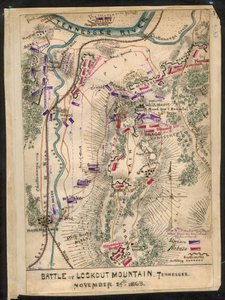Schlacht von Lookout Mountain, Tennessee, 24. November 1863