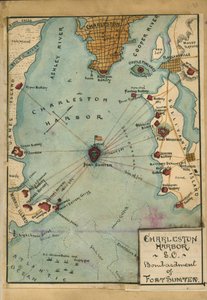 Charleston Hafen S.C. Bombardierung von Fort Sumter