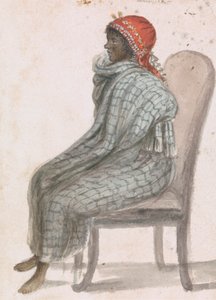 Afrikanische Frau, die auf einem Stuhl sitzt von Robert Mabon