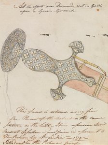 Persischer Schwertgriff mit Diamanten besetzt von Robert Mabon