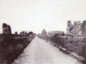 Ansicht der Via Appia Antica