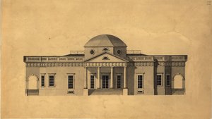 Monticello: 2. Version Westansicht, recto, 1803