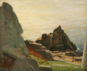 Unterhalb von Carn Barges (Felsen unterhalb von Lamorna) von Robert Morson Hughes