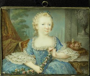 Wilhelmina Carolina (Carolina; 1743-87), Prinzessin von Oranien-Nassau, Tochter von Wilhelm IV und Schwester von Wilhelm V, als Kind von Robert Mussard