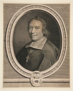 Porträt von Jean de Maupeou, Bischof und Graf von Chalons-sur-Saône von Robert Nanteuil