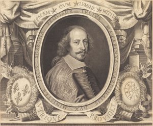 Kardinal Jules Mazarin von Robert Nanteuil after Pierre Mignard I