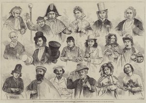 Herr W. S. Woodins außergewöhnliche Verwandlungen, die sein großes Frühlingslied illustrieren