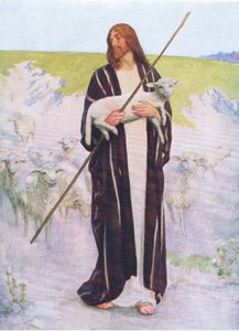 Der gute Hirte, aus Das Bibelbilderbuch, veröffentlicht von Thomas Nelson, ca. 1950 von Robert Payton Reid