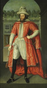Porträt von William Pope, 1. Earl of Downe als Ritter des Bades von Robert Peake the elder
