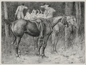 Jagdszene von Robert Polhill Bevan