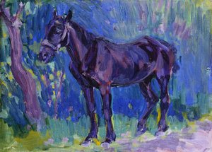 Studie für Sussex Farm Horse, ca. 1904-6