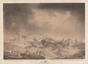 Die bedrängte Lage der Dutton East Indiaman von Robert Pollard