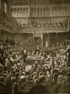 Gladstone stellt das Home-Rule-Gesetz vor, Februar 1893