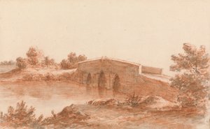 Eine Brücke in einer Landschaft