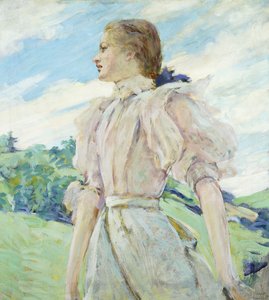 Ein windiger Tag, ca. 1898 von Robert Reid