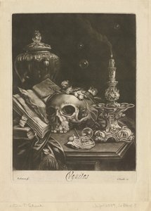 Vanitas Stillleben, ca. 1685-88 von Robert Robinson