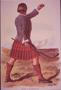 Clansman von Grant of Glenmoriston spielt Shinty von Robert Ronald (after) McIan