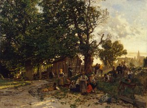 Die Nussernte in Grenoble von Robert Russ
