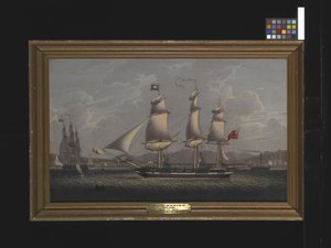 Ein Britisches Paketboot Auf Dem Clyde