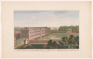 Ansicht der Trinity College Bibliothek in Dublin von Robert Sayer (possibly)