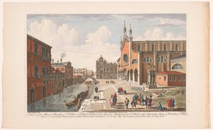 Ansicht der Kirche Santi Giovanni e Paolo in Venedig von Robert Sayer