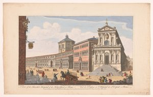 Ansicht der Kirche Santo Spirito in Sassia in Rom