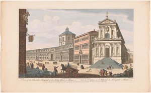 Ansicht der Kirche Santo Spirito in Sassia in Rom