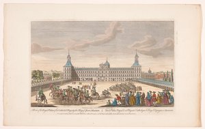 Ansicht des Königlichen Palastes in Madrid von Robert Sayer