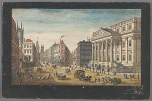 Ansicht des Mansion House in London