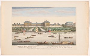Ansicht des Royal Hospital Chelsea und der Rotunde in den Ranelagh Gardens in London von Robert Sayer