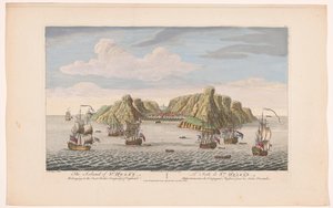 Ansicht der Insel St. Helena von Robert Sayer
